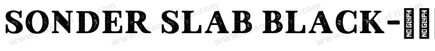 Sonder Slab Black字体转换